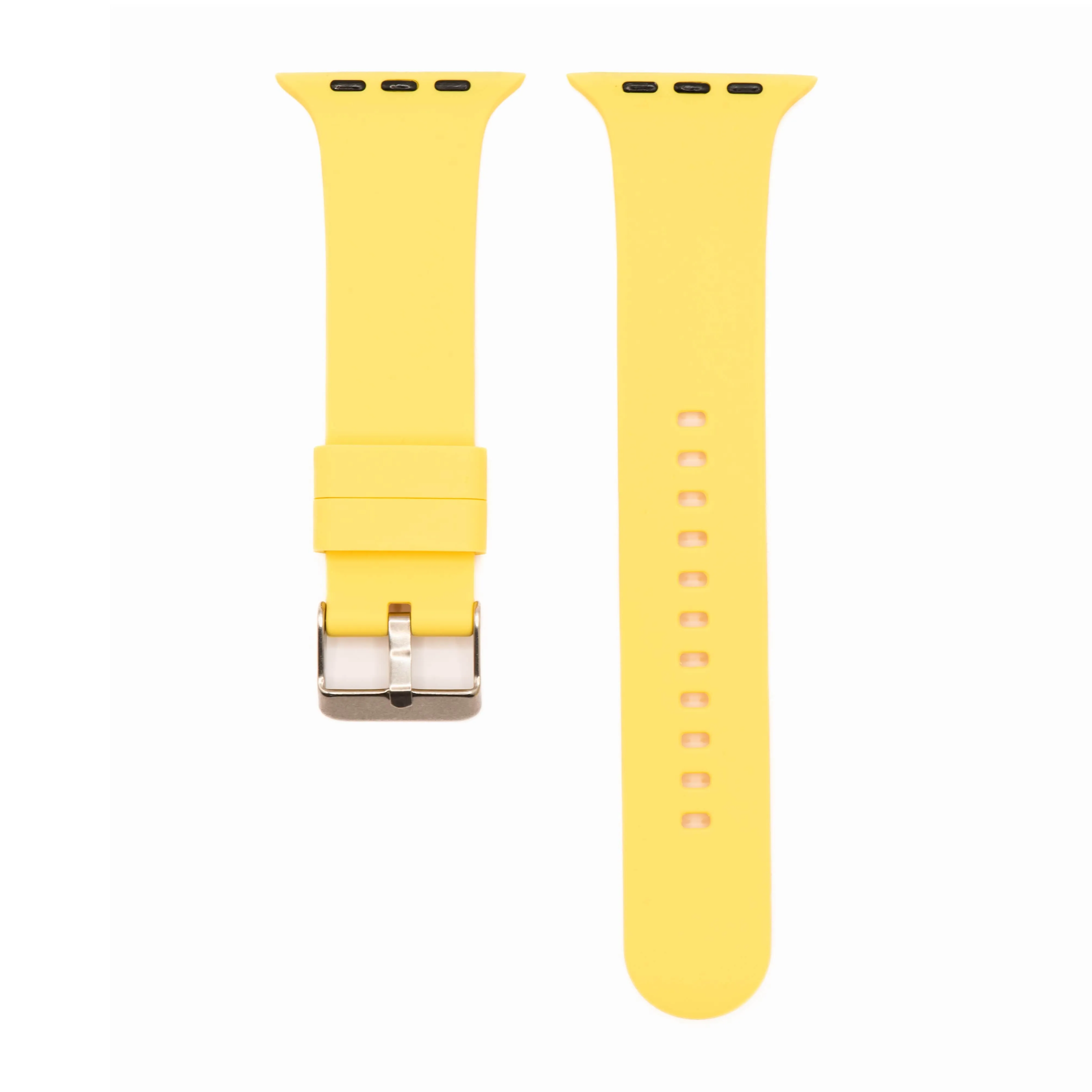 Apple Band - Silicone Solid Buckle - Yellow