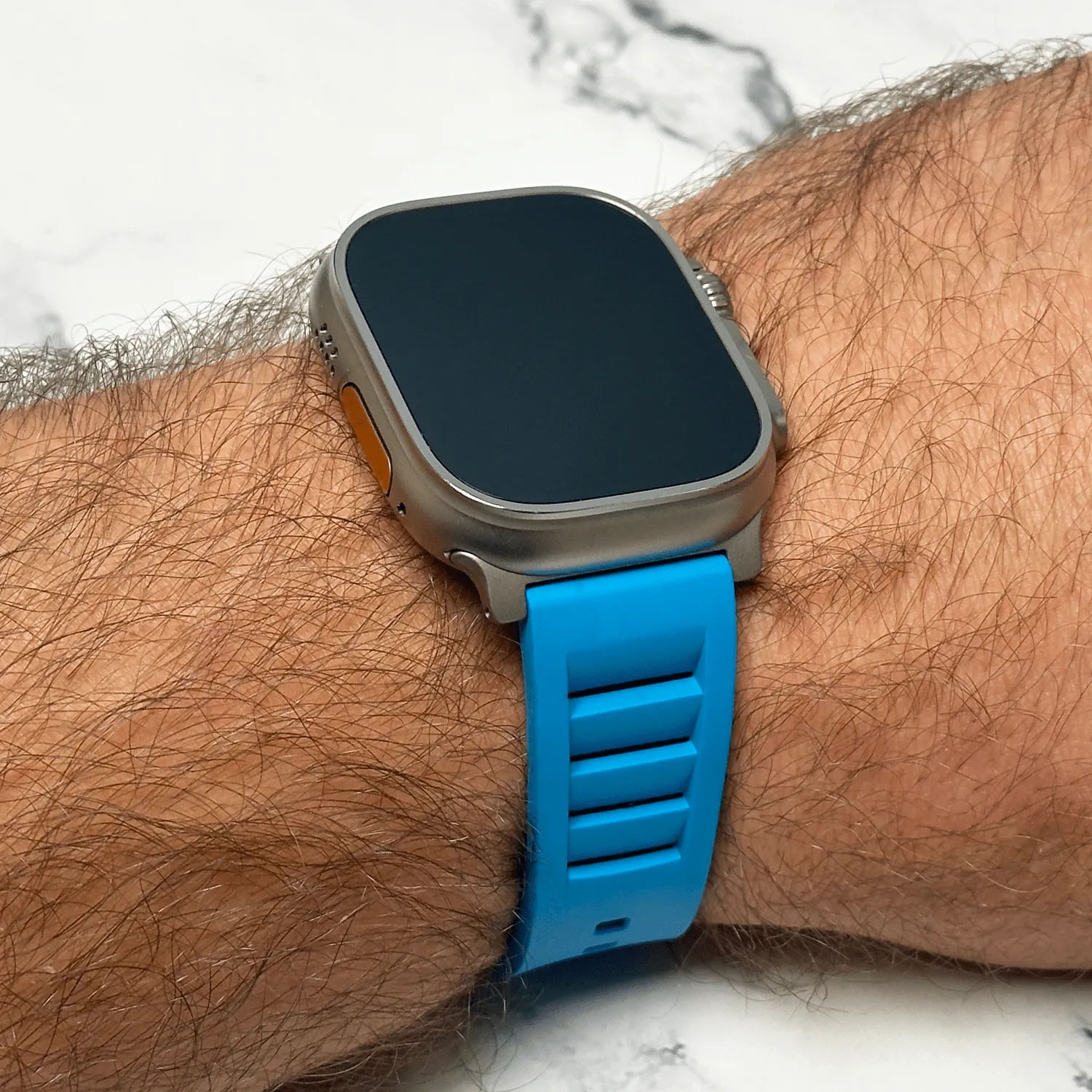 Apple Band ULTRA - Shark Gill Rubber - BluShark Blue