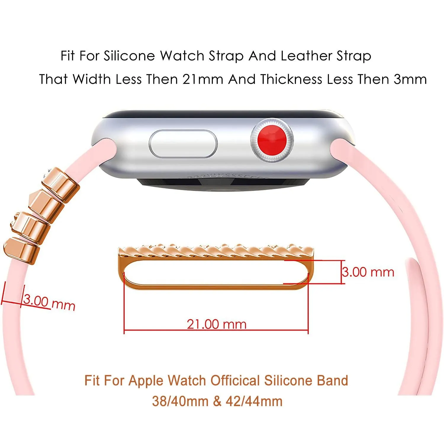 Apple Watch Band Metal Charms
