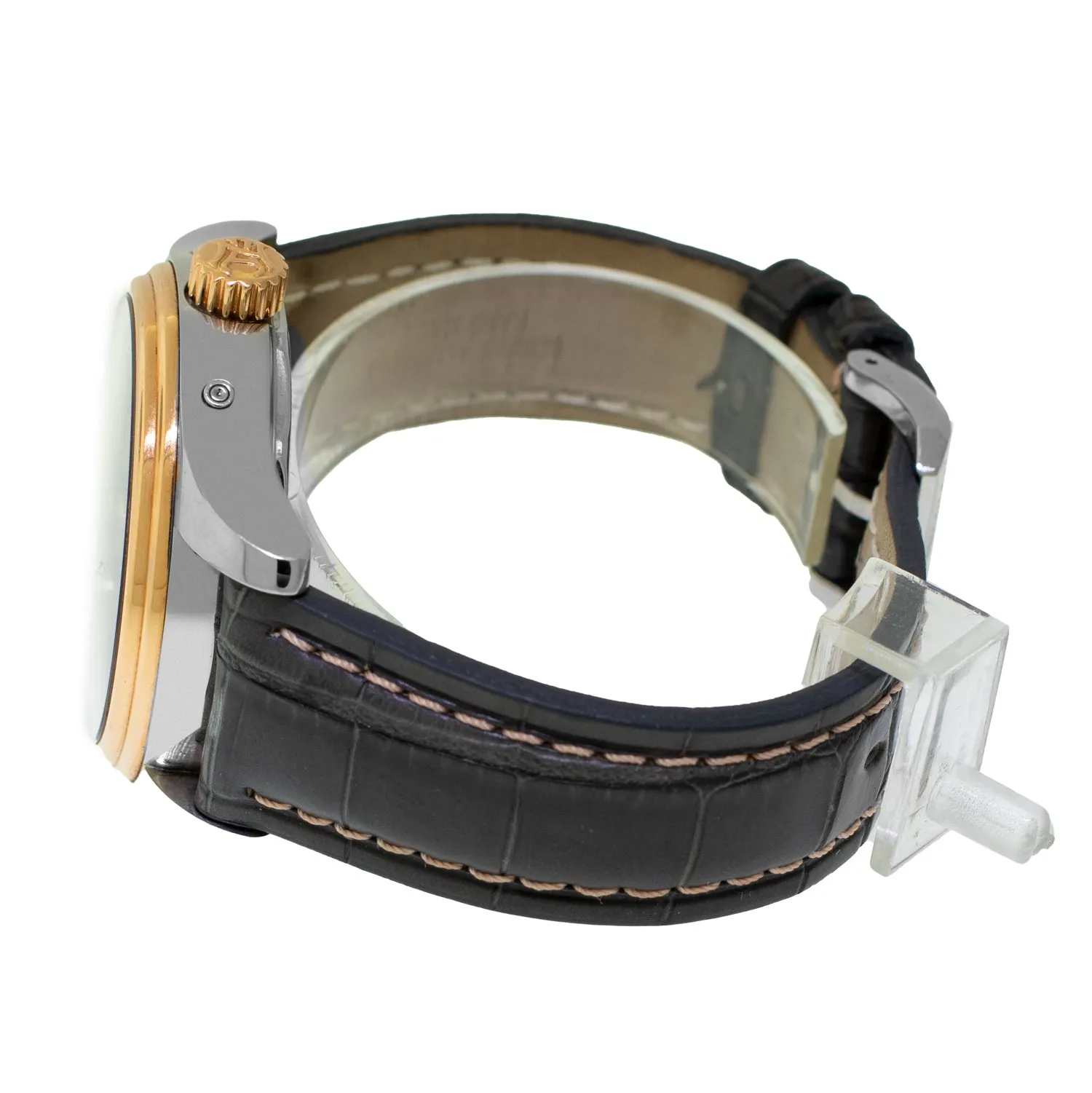Armand Nicolet M02 Complete Calendar 43mm Stainless Steel and Rose Gold Grey Dial 8642B-GR