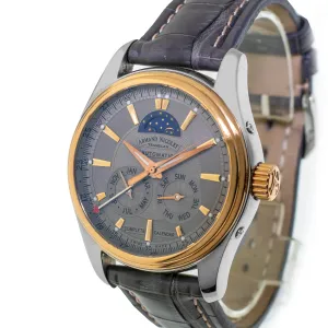 Armand Nicolet M02 Complete Calendar 43mm Stainless Steel and Rose Gold Grey Dial 8642B-GR