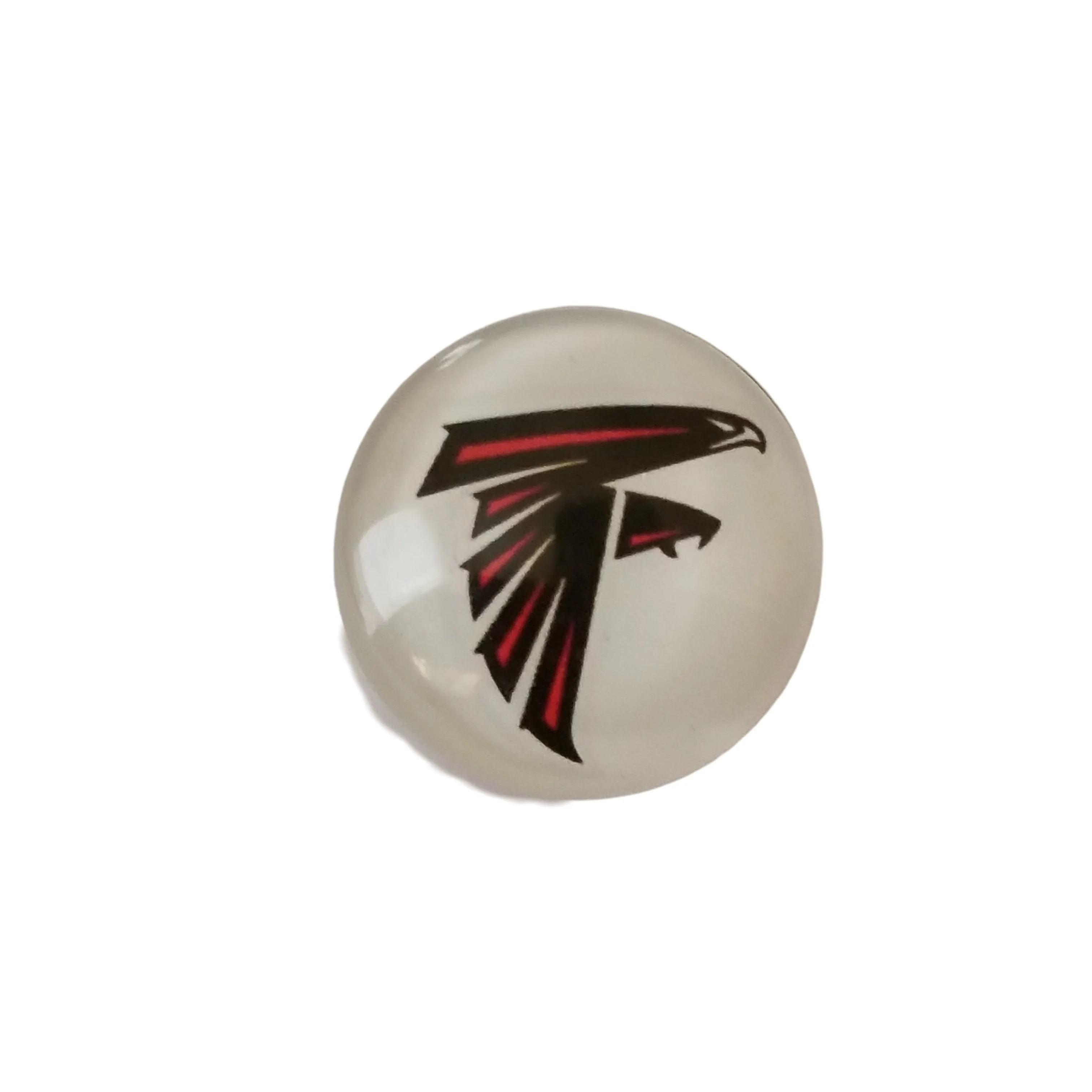Atlanta Falcons Glass Snap Charms/Button