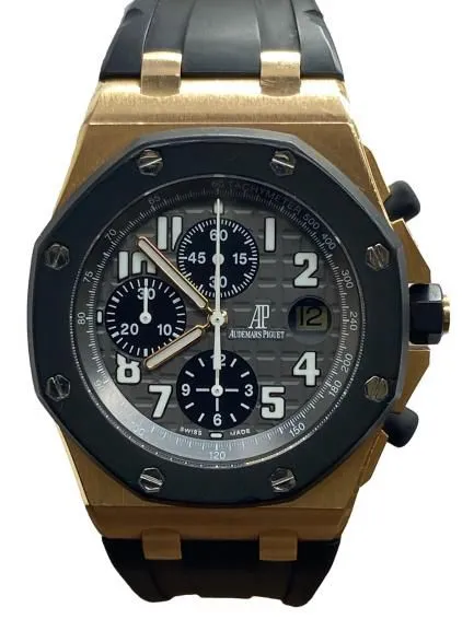 Audemars Piguet Royal Oak Offshore 42mm 18K Rose Gold 25940OK Grey Dial Automatic Men's Watch