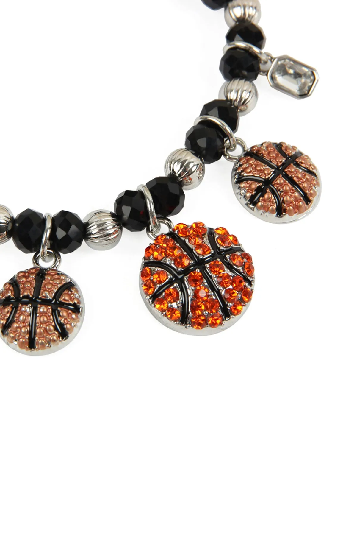BALL RONDELLE BEADS CHARM BRACELET