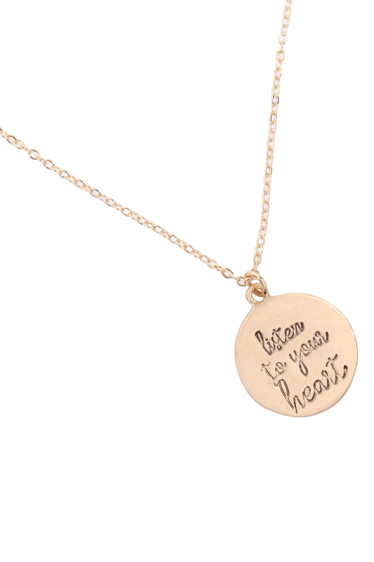 BASEBALL PENDANT W/ MESSAGE ON BACK NECKLACE