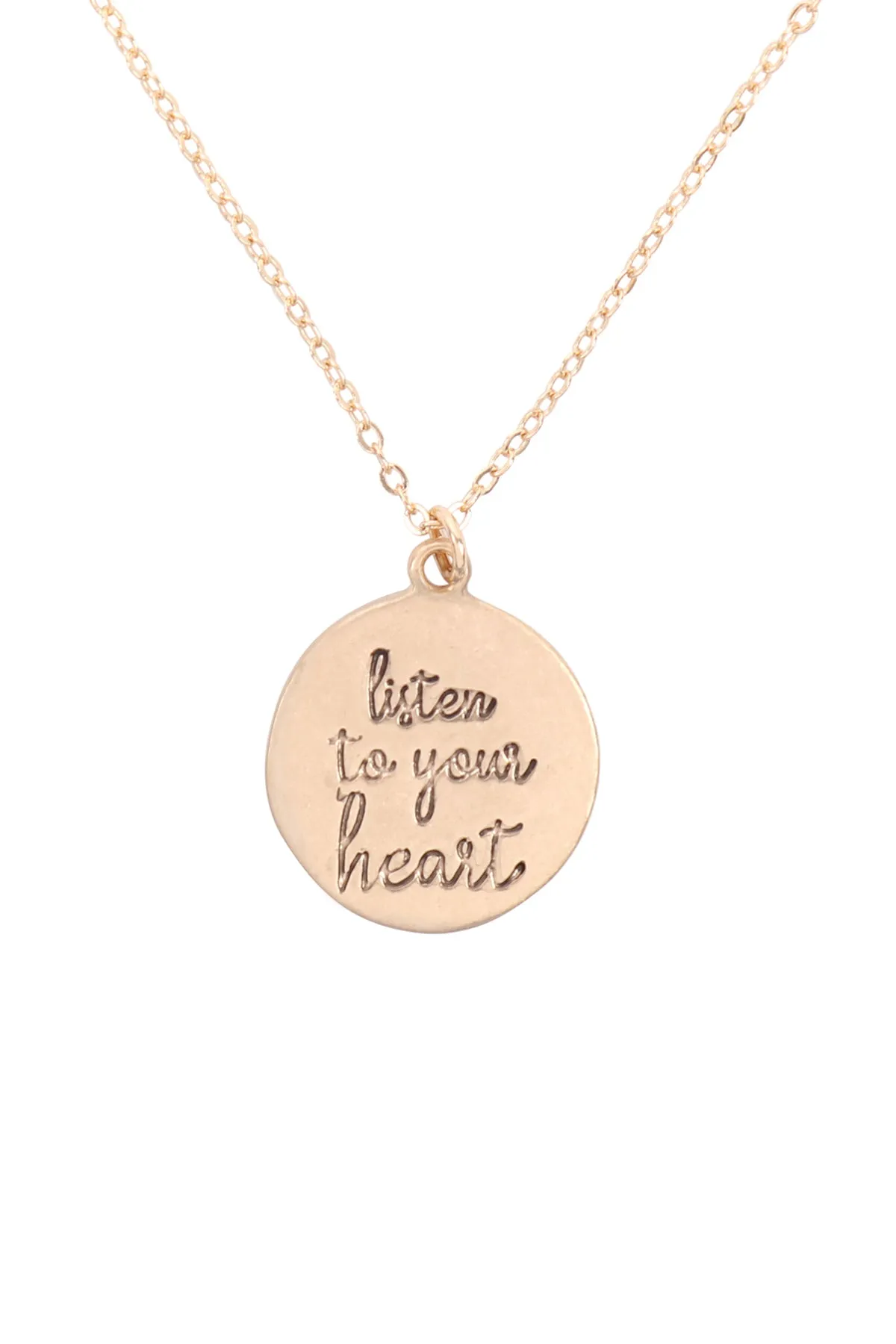 BASEBALL PENDANT W/ MESSAGE ON BACK NECKLACE
