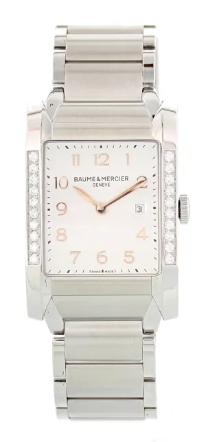 Baume & Mercier Hampton Milleis MOA10023 Steel & Diamonds Ladies Watch