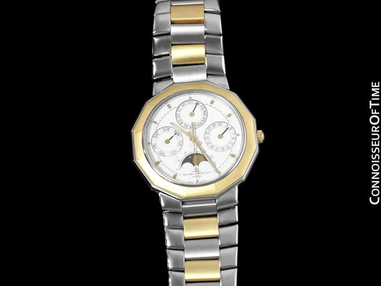 Baume & Mercier Riviera Calendar with Moonphase - Stainless Steel & Solid 18K Gold
