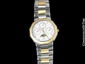 Baume & Mercier Riviera Calendar with Moonphase - Stainless Steel & Solid 18K Gold