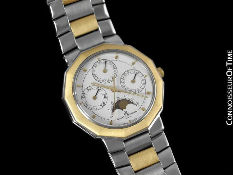 Baume & Mercier Riviera Calendar with Moonphase - Stainless Steel & Solid 18K Gold