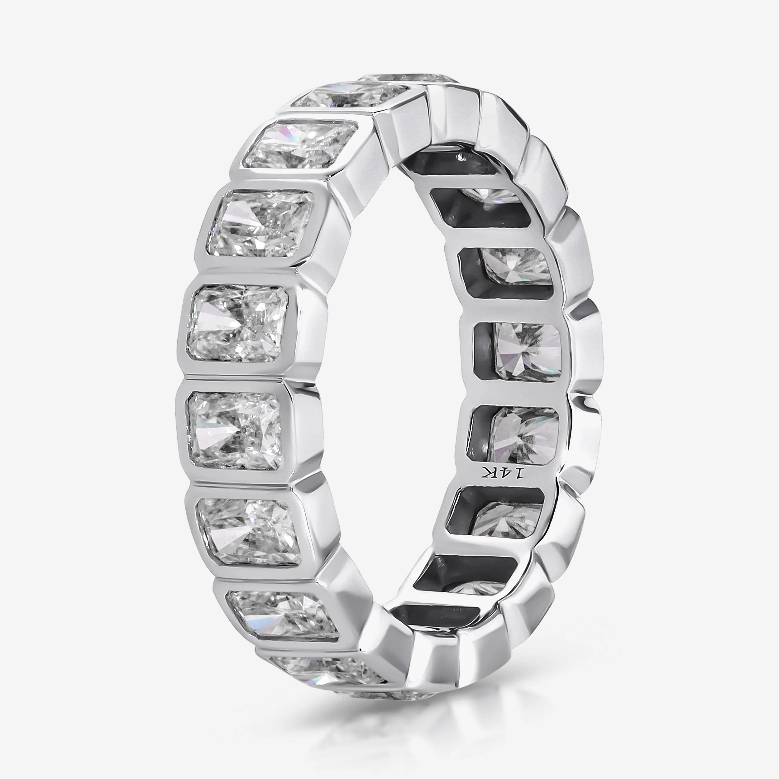 Beau Radiant Bezel Eternity Bands