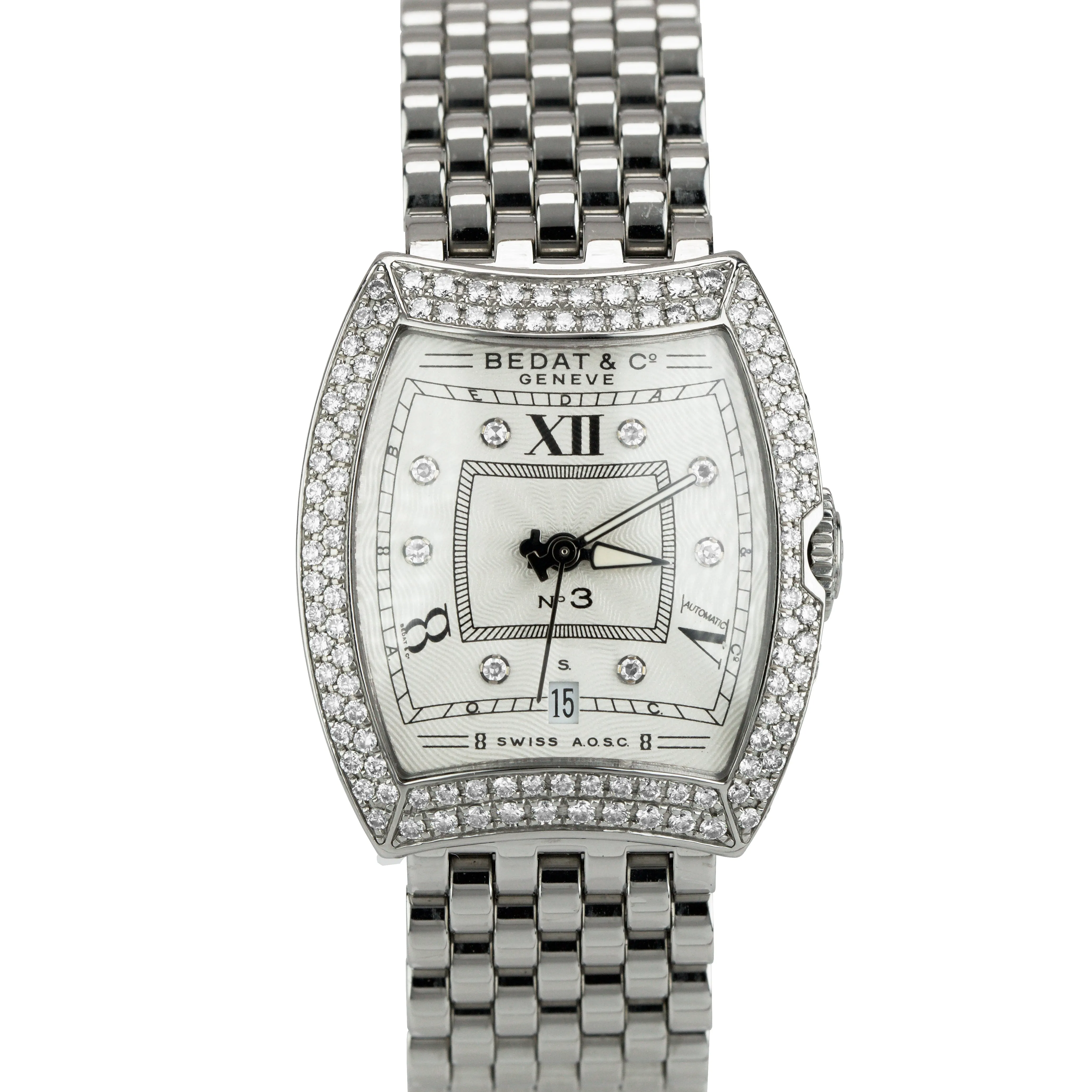 Bedat & Co No. 3 Stainless Steel Diamond Automatic 27.5mm Watch 314 314.051.109