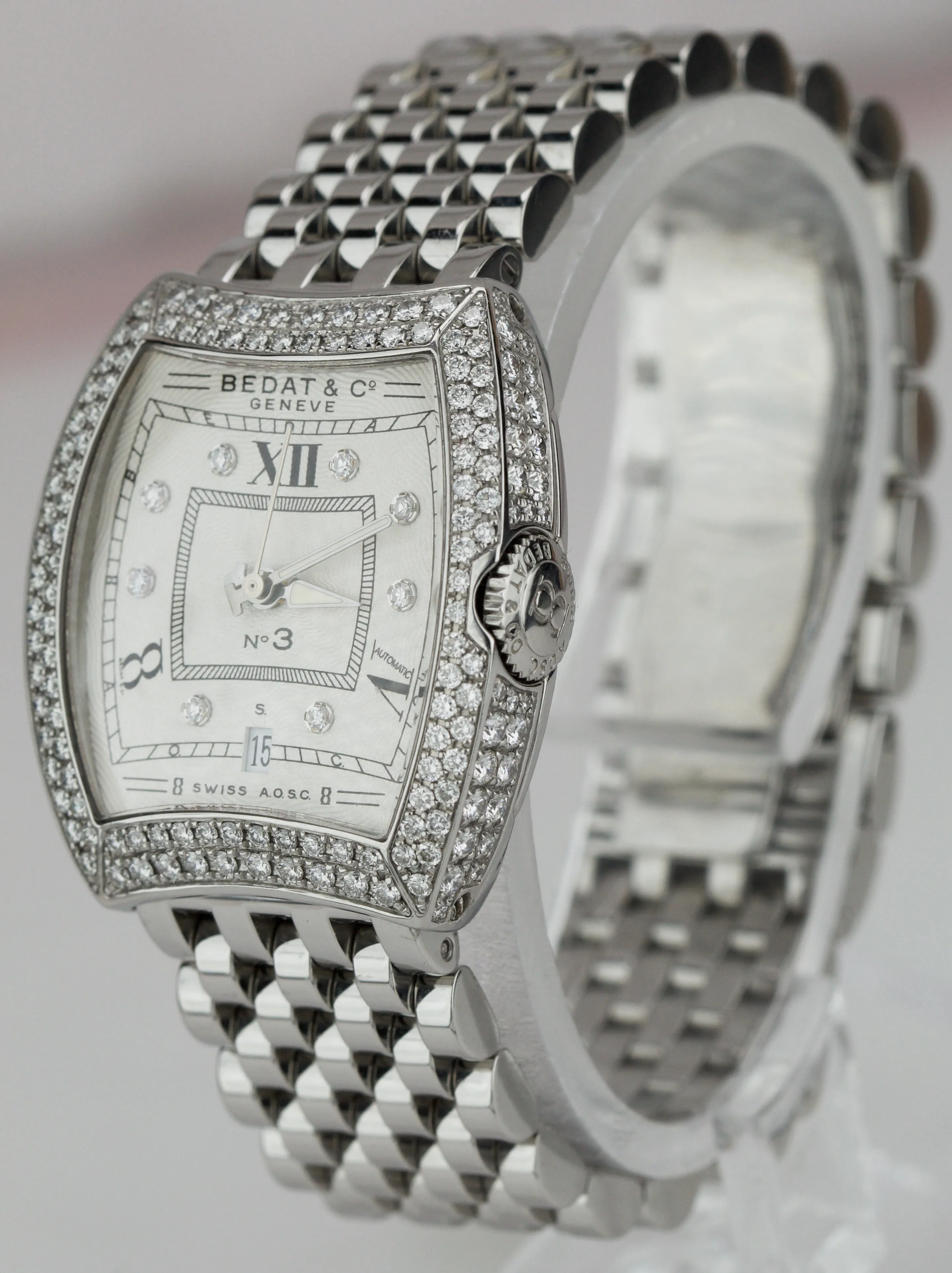 Bedat & Co No. 3 Stainless Steel Diamond Automatic 27.5mm Watch 314 314.051.109