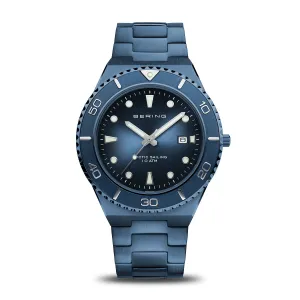 BERING Classic Polished/Brushed Blue 40mm Men's Watch 18940-797