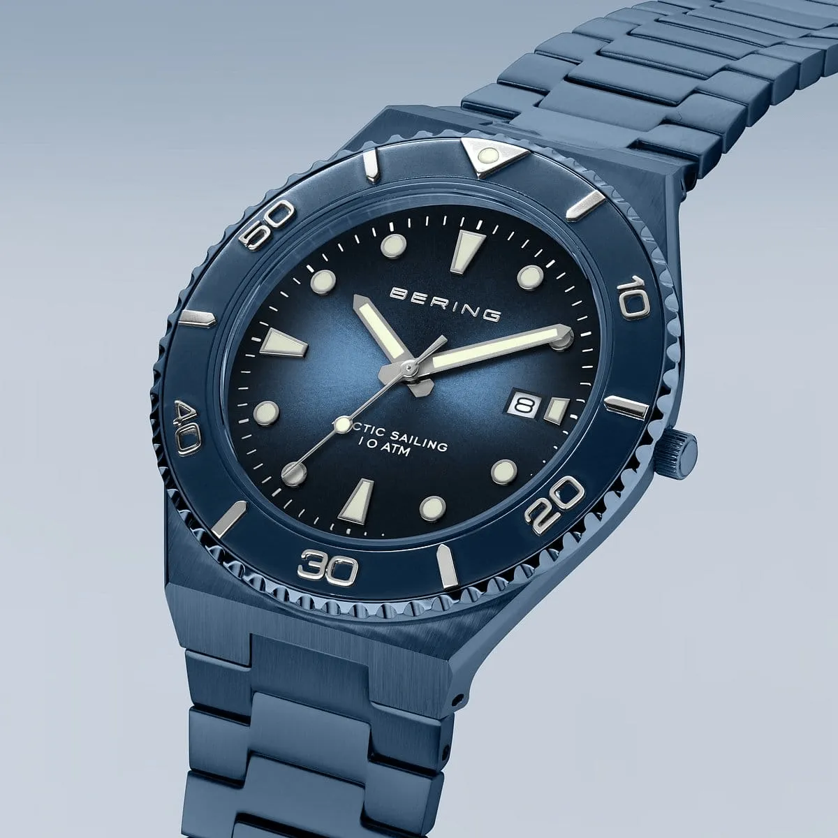 BERING Classic Polished/Brushed Blue 40mm Men's Watch 18940-797