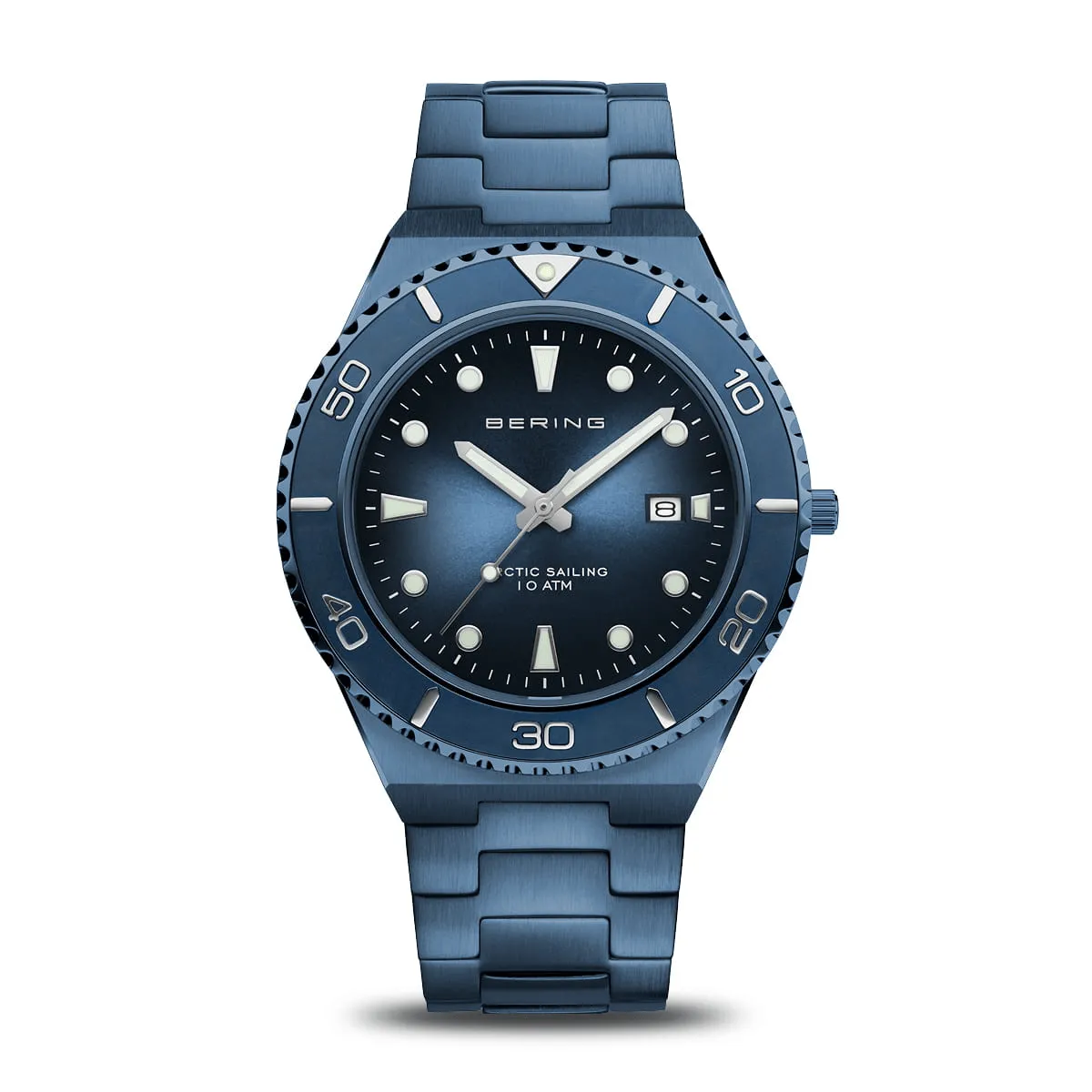 BERING Classic Polished/Brushed Blue 40mm Men's Watch 18940-797
