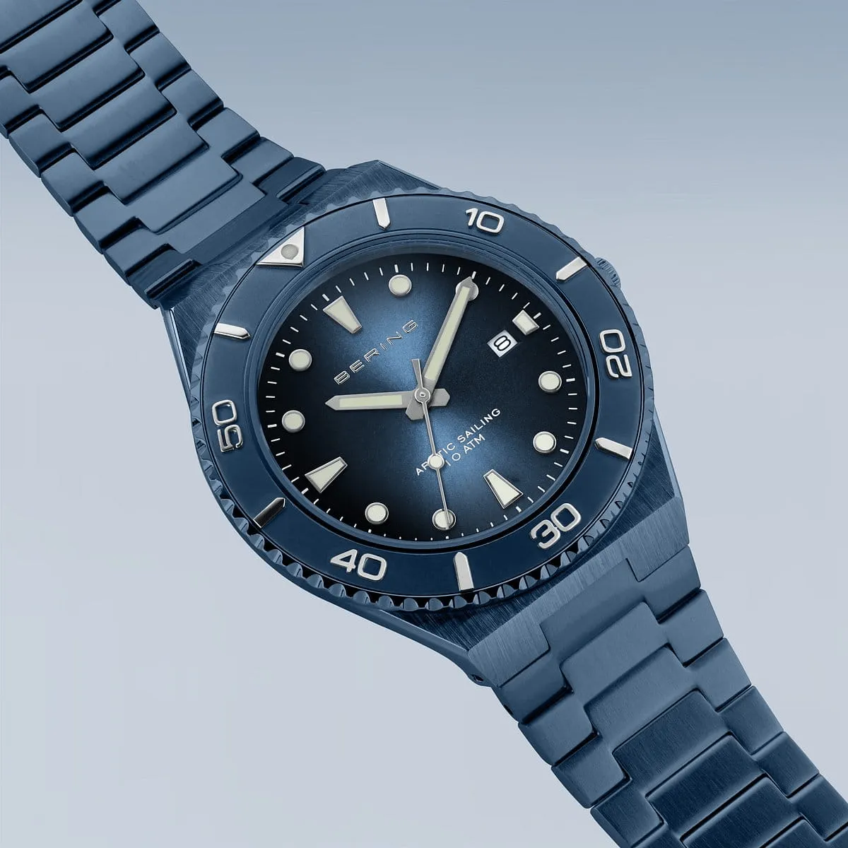 BERING Classic Polished/Brushed Blue 40mm Men's Watch 18940-797
