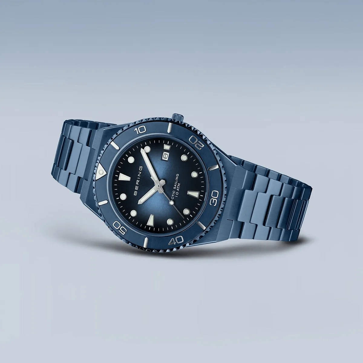 BERING Classic Polished/Brushed Blue 40mm Men's Watch 18940-797