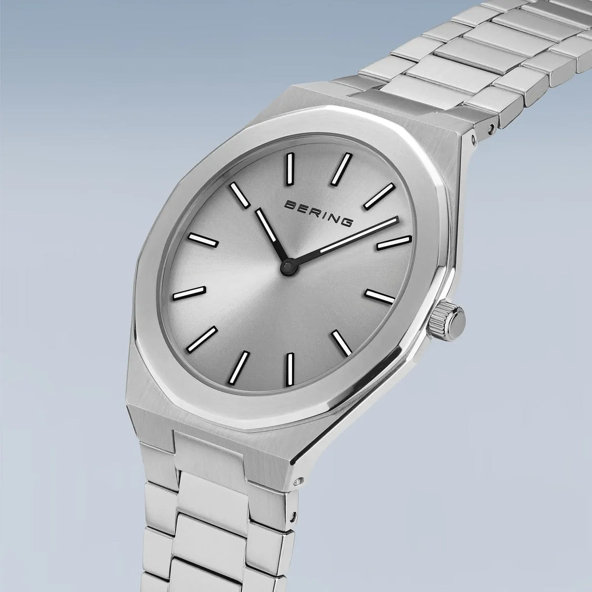 BERING Classic Polished/Brushed Silver 41mm Men's Watch 19641-700