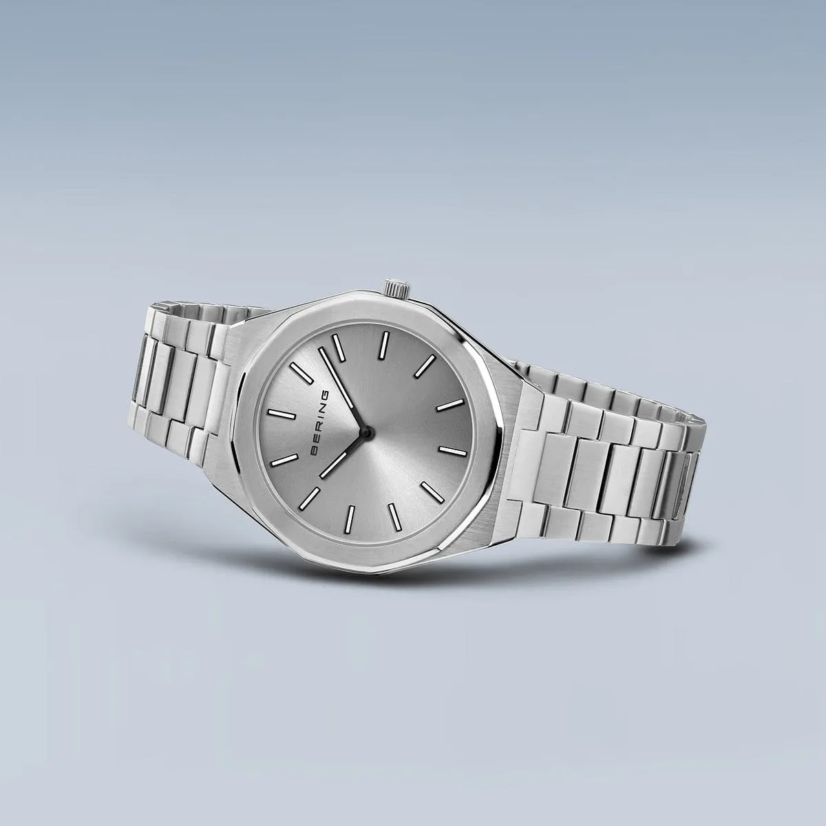 BERING Classic Polished/Brushed Silver 41mm Men's Watch 19641-700
