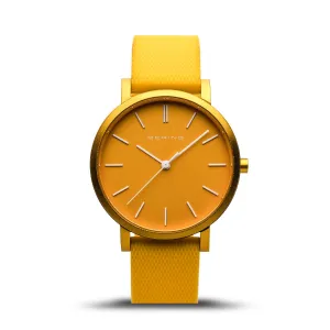 BERING True Aurora Matte Yellow 34mm Unisex Watch 16934-699