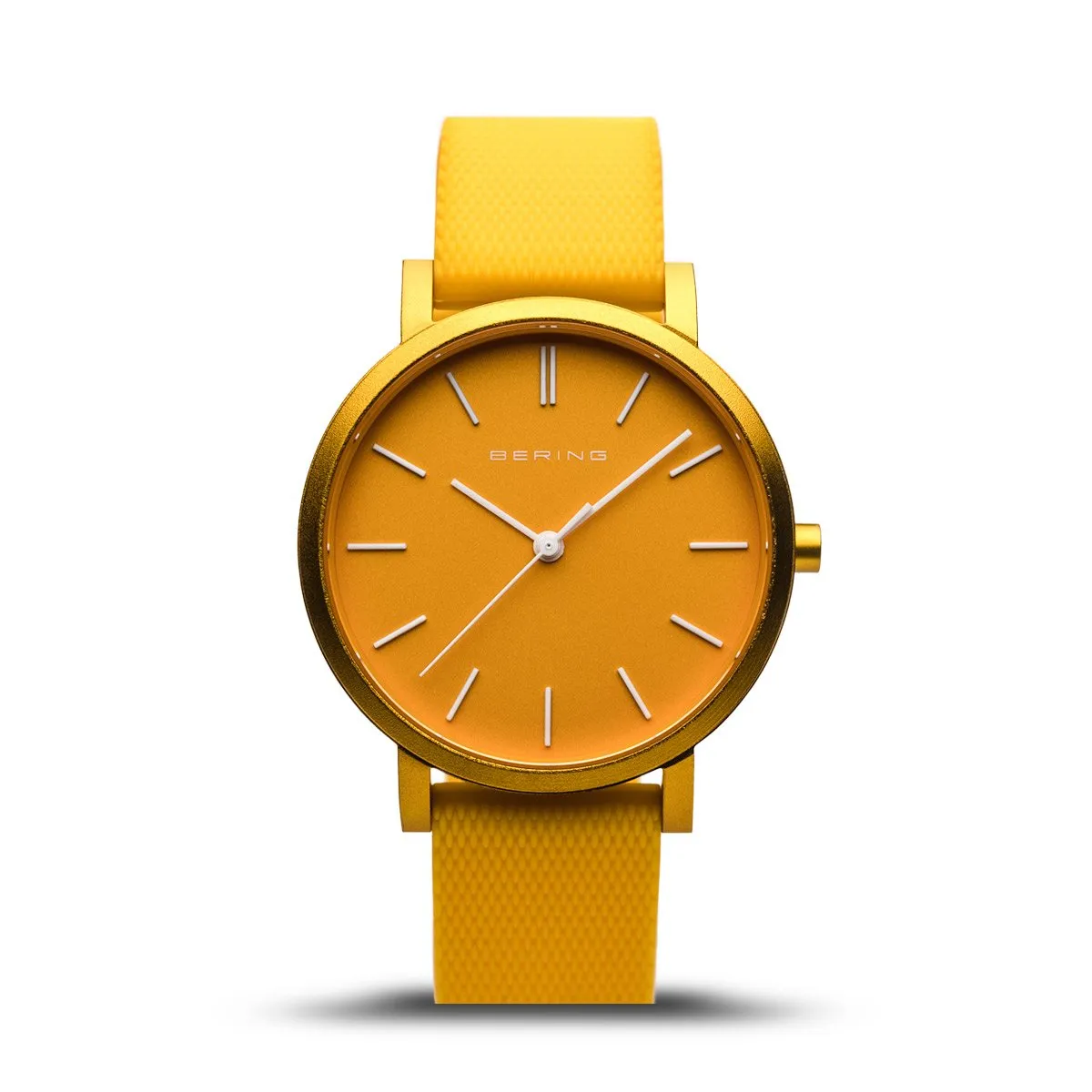 BERING True Aurora Matte Yellow 34mm Unisex Watch 16934-699