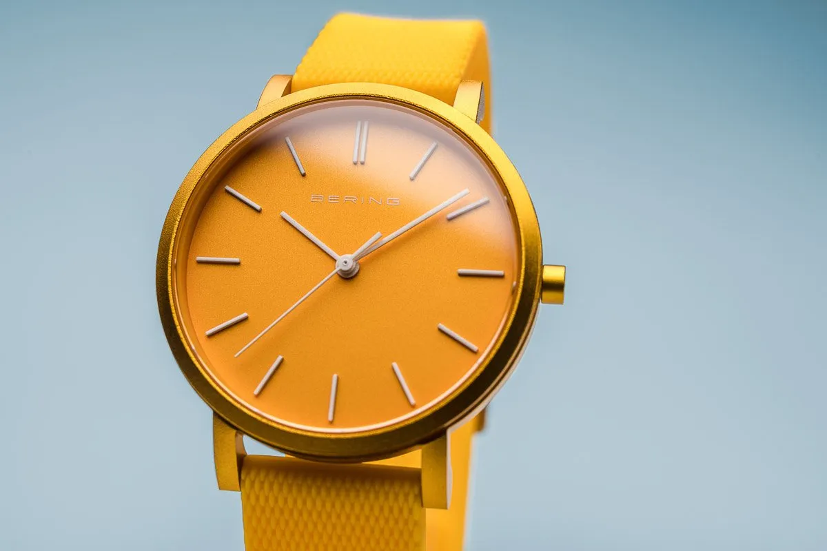 BERING True Aurora Matte Yellow 40mm Unisex Watch 16940-699