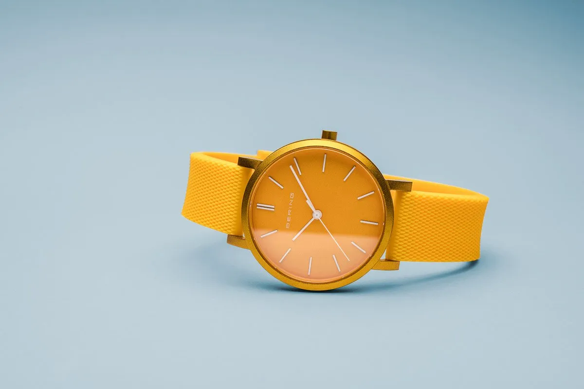 BERING True Aurora Matte Yellow 40mm Unisex Watch 16940-699