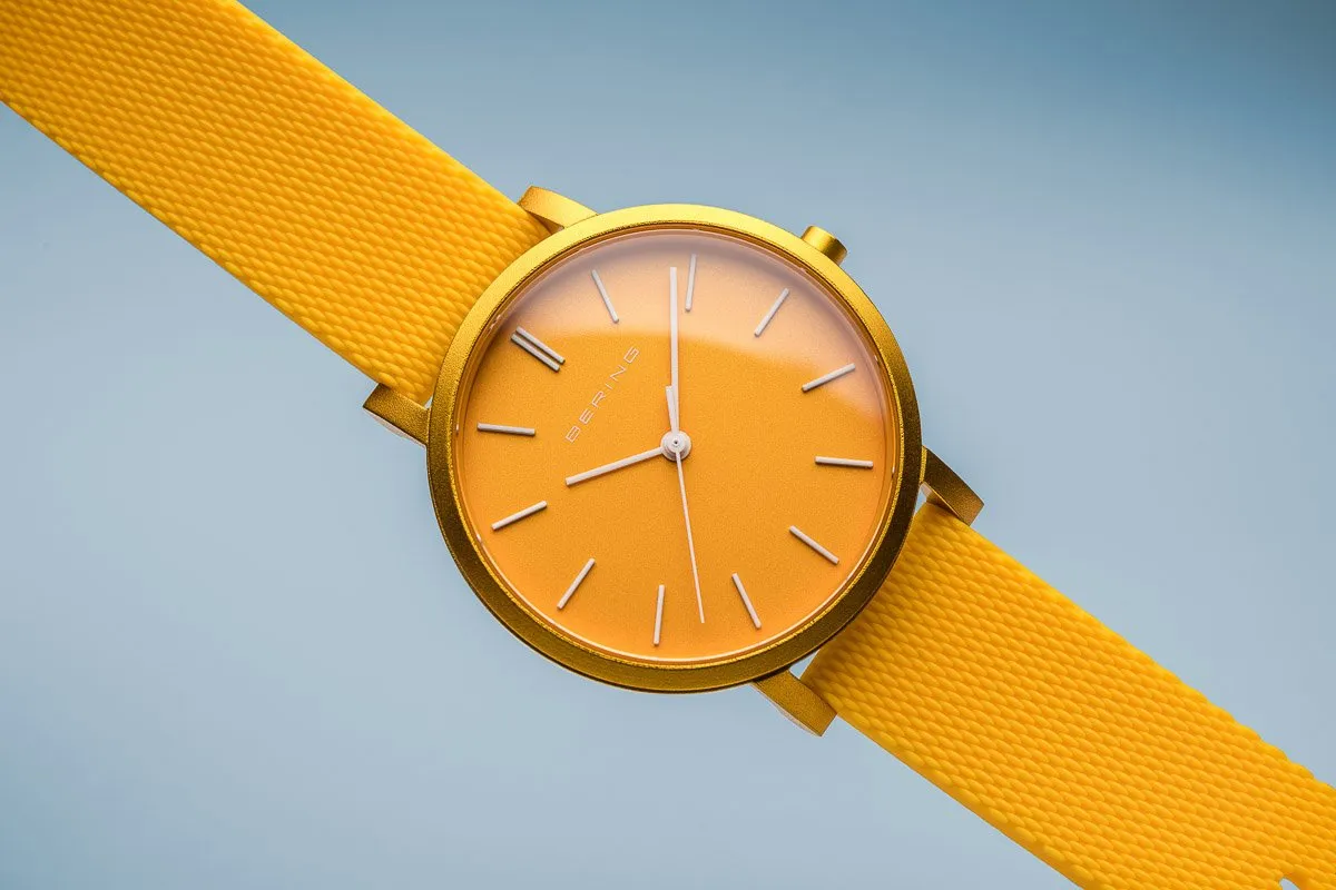 BERING True Aurora Matte Yellow 40mm Unisex Watch 16940-699