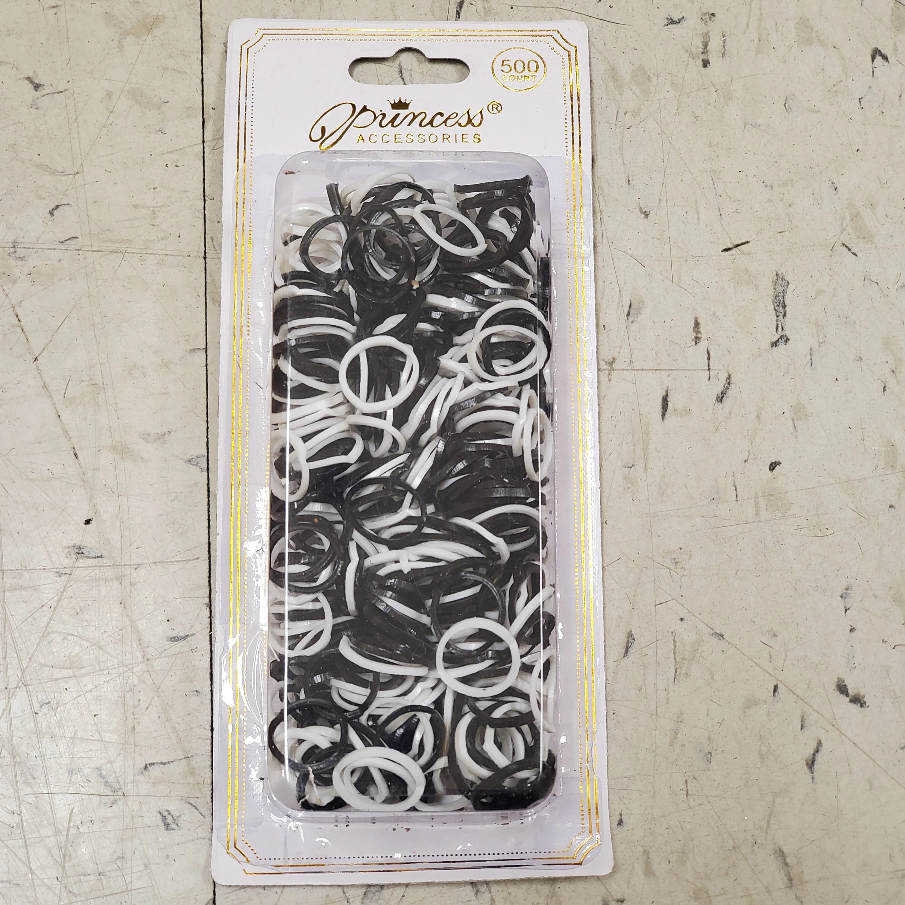 Black & white HAIR RUBBER BANDS