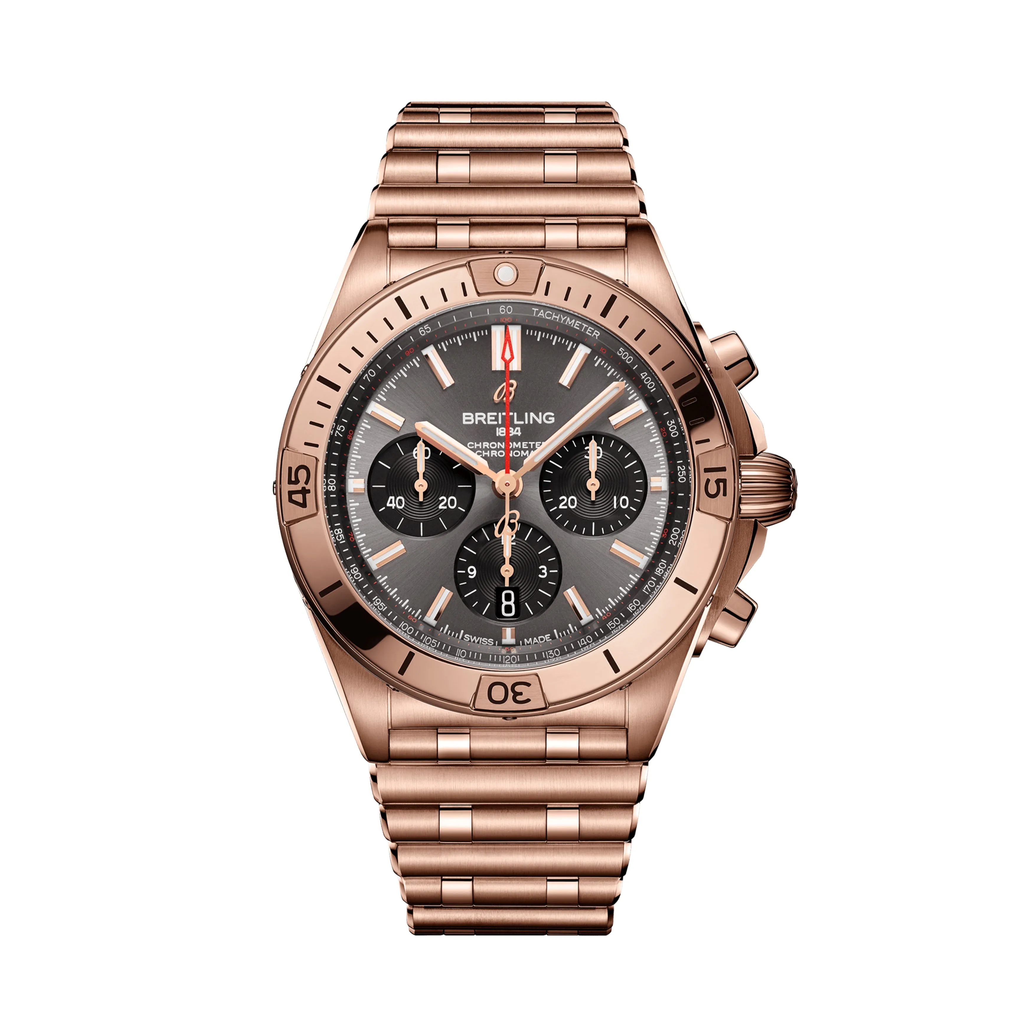 Breitling Chronomat B01 Watch, 42mm Grey Dial, RB0134101B1R1