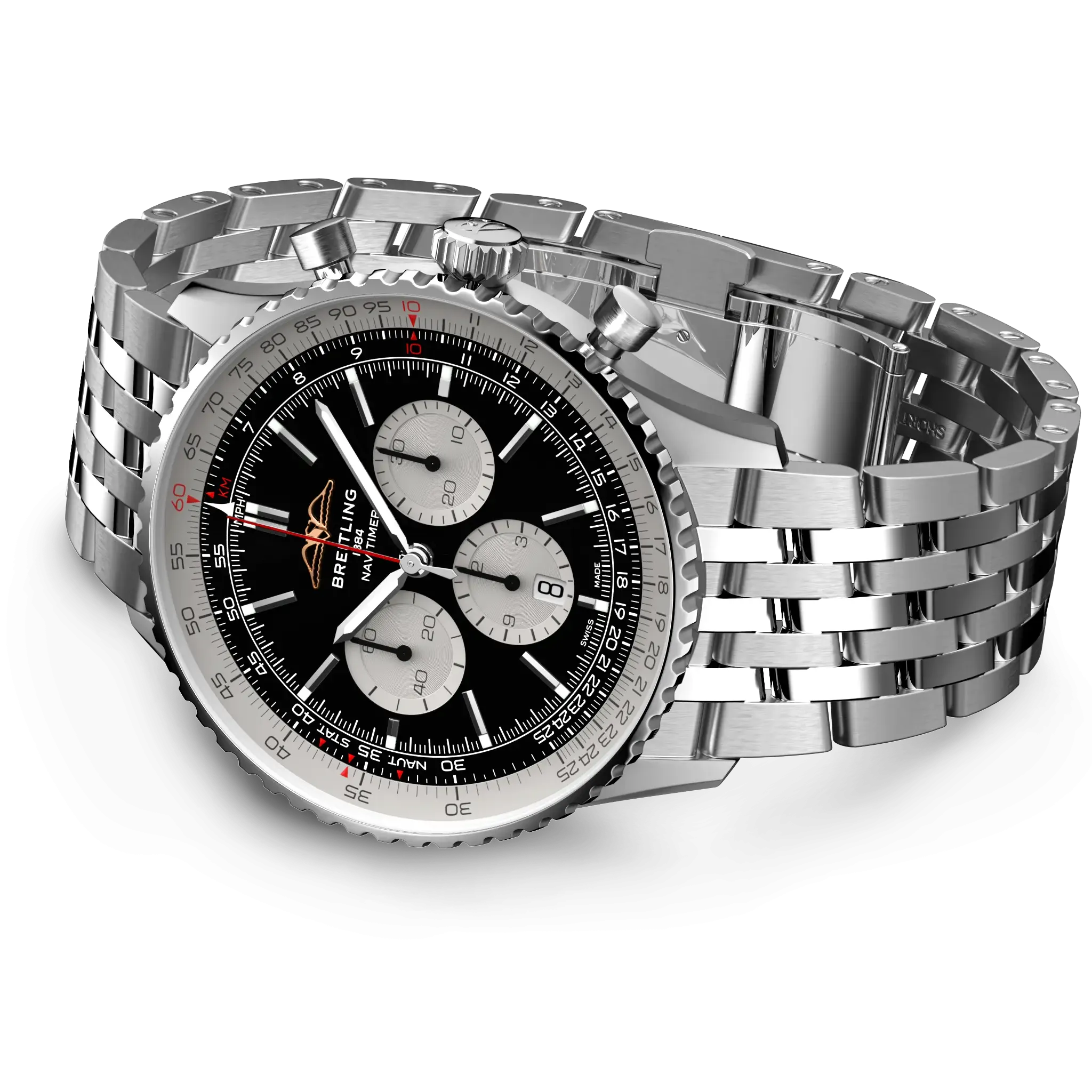 Breitling Navitimer B01 Chronograph 46 Watch with Black Dial