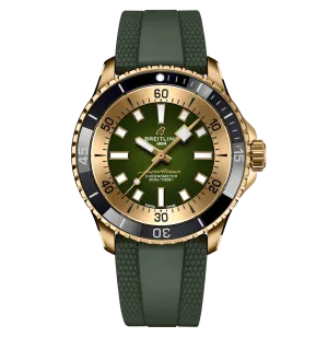 Breitling Superocean Bronze Green on Rubber Watch, 42mm