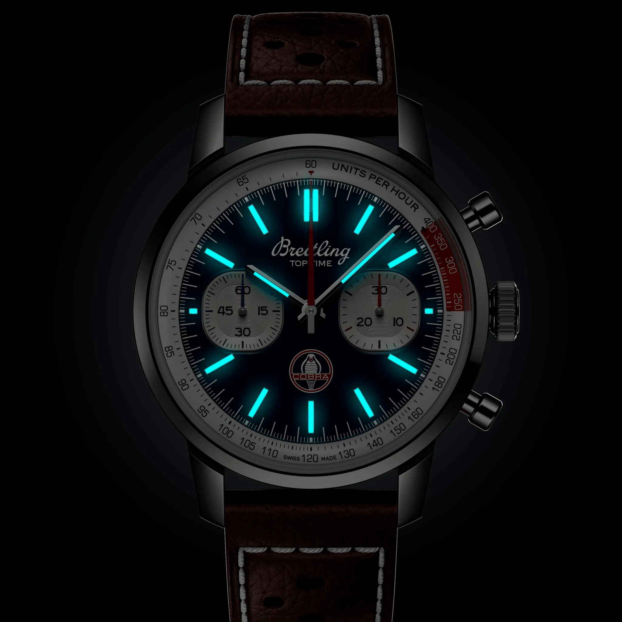 Breitling Top Time B01 Shelby Cobra 41mm Watch with Blue Dial