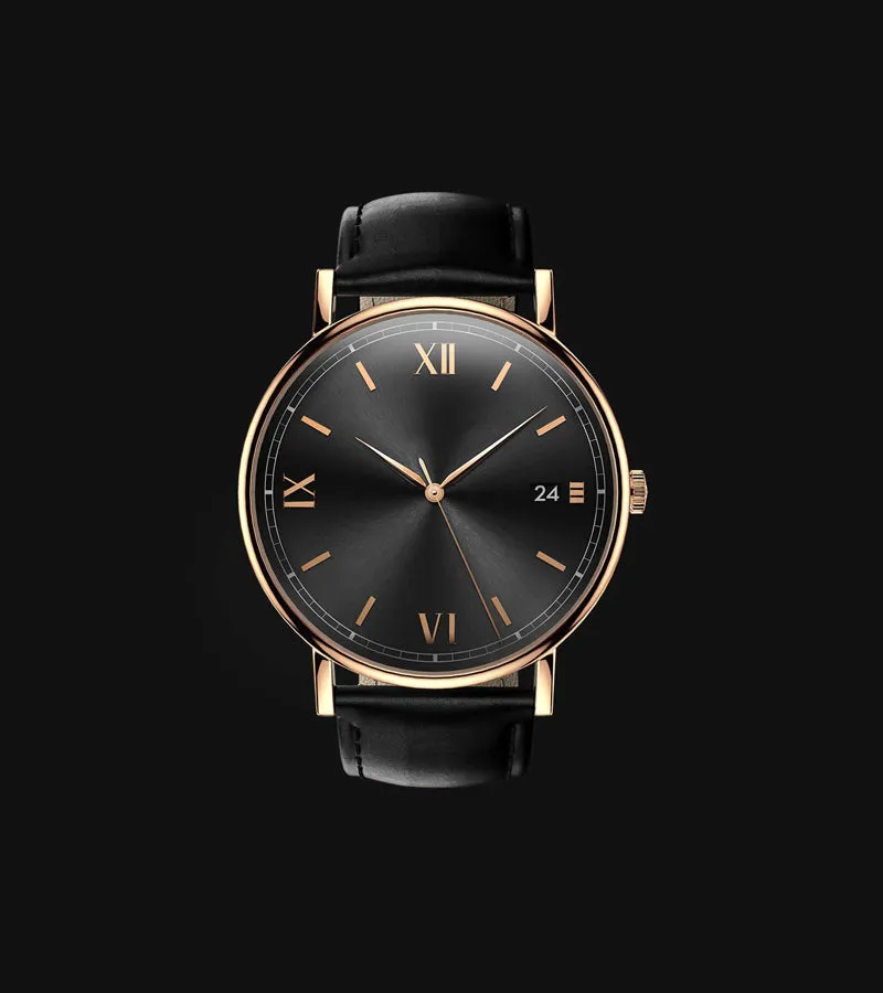 Brown Genuine Leather Watch