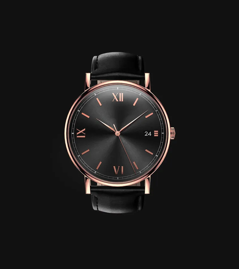 Brown Genuine Leather Watch