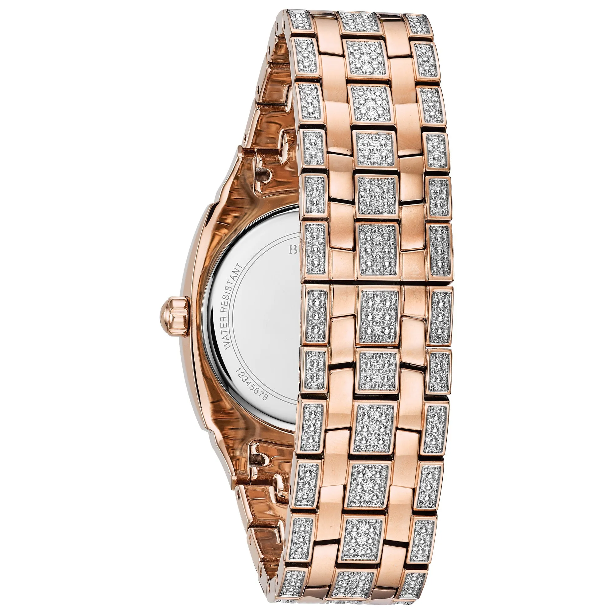 Bulova Dress/Classic Crystal Mens Watch Stainless Steel