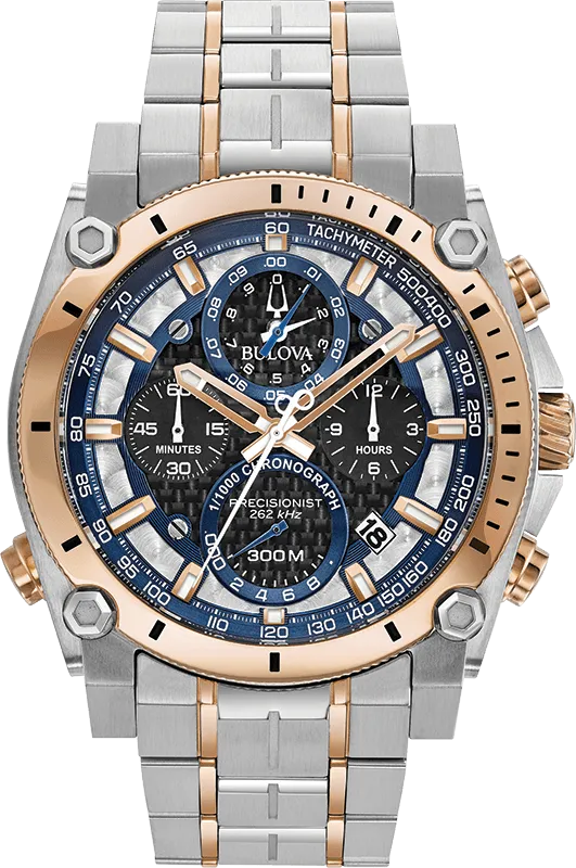 Bulova Precisionist Quartz Chronograph Men's Watch 98B317