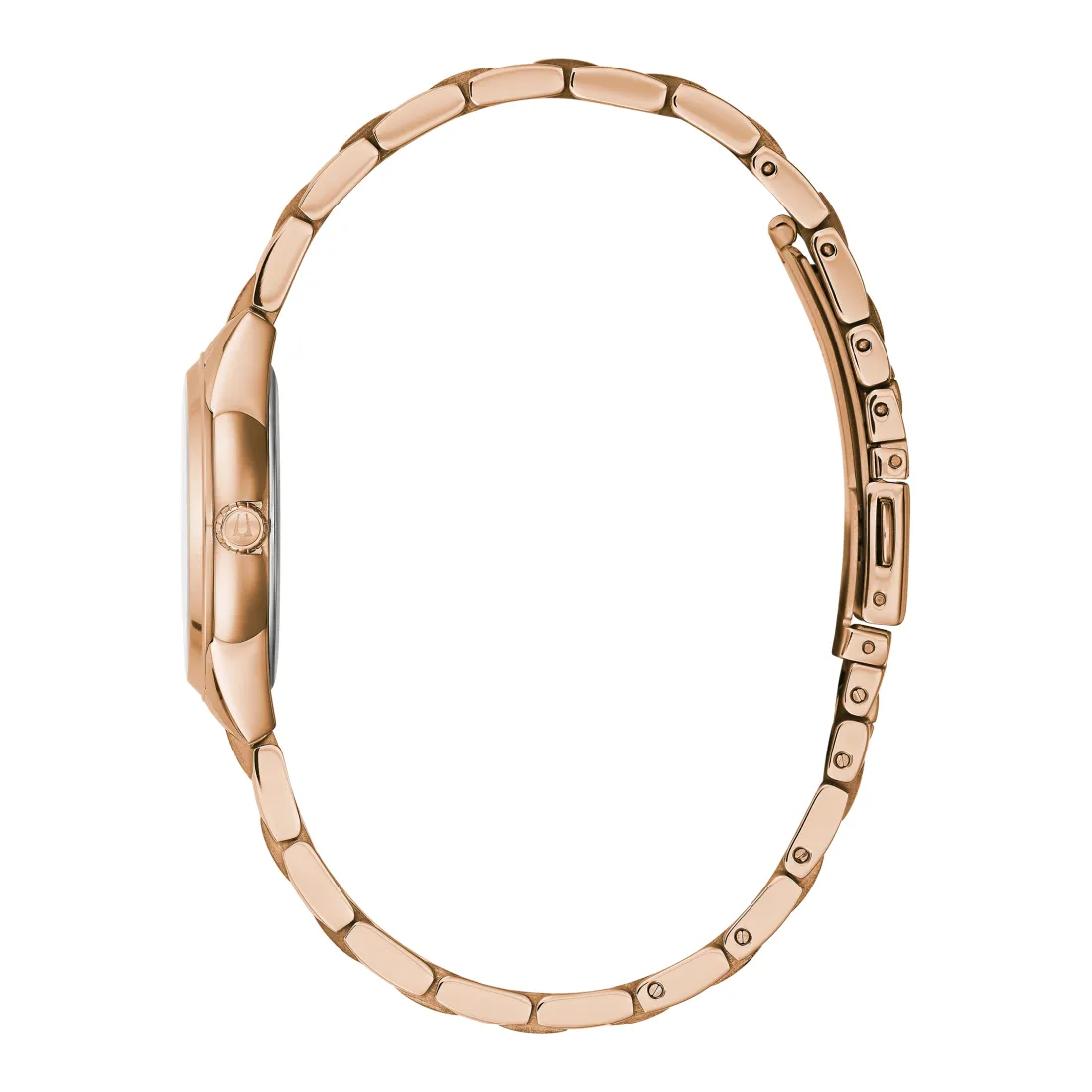 Bulova Sutton Ladies Rose Tone Diamond Dial Watch