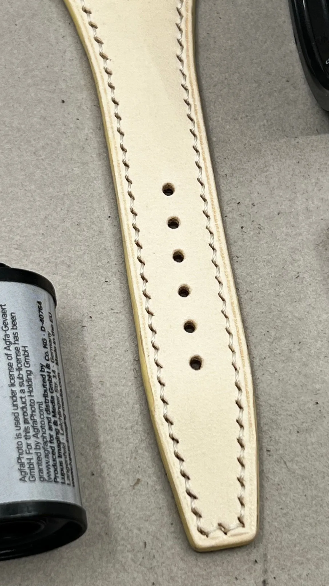 Bund Style Watch Strap, Leather Watch Band 20mm 19mm 22mm, Handmade vegetable tan leather Wristwatch band, wristwatch strap replacement, Valentines Day Gift Ideas