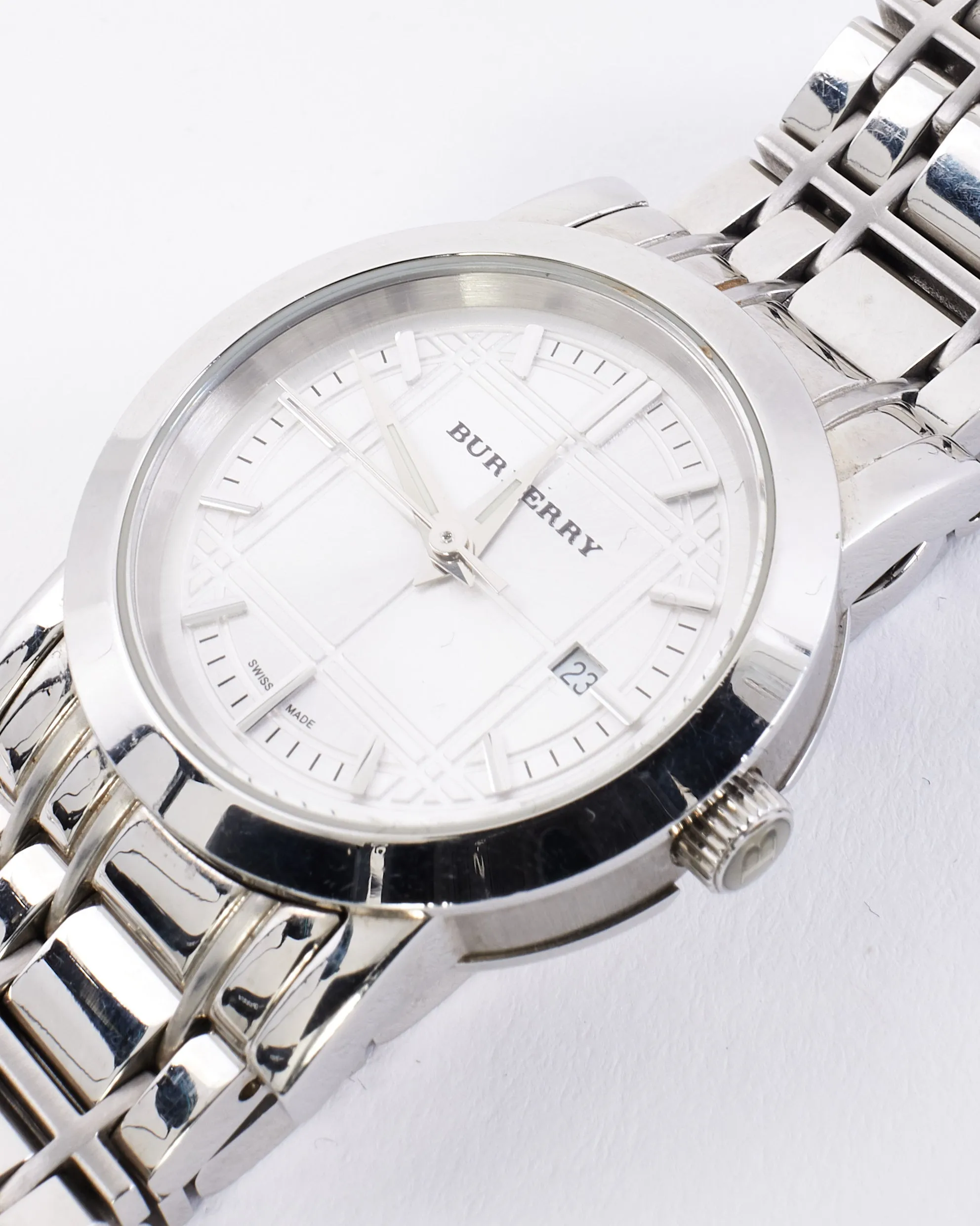 Burberry Stainless Steel Silver Dial Heritage Watch