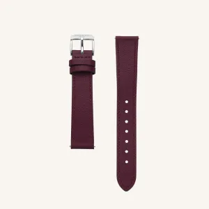 Burgundy Leather Strap