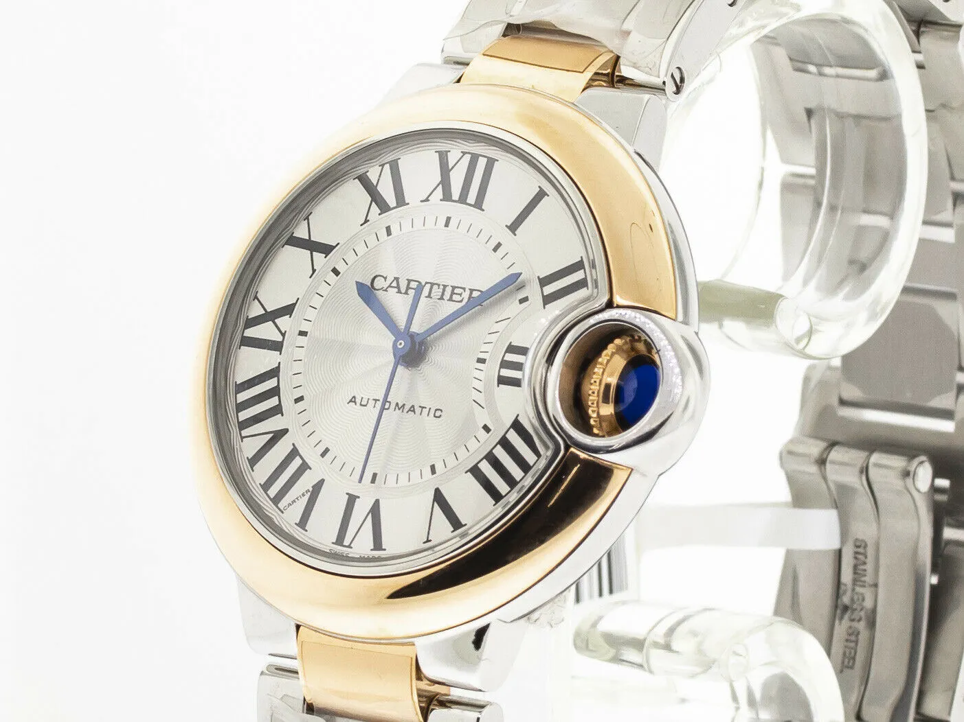 Cartier Ballon Bleu 33mm Rose Gold & Steel W2BB03