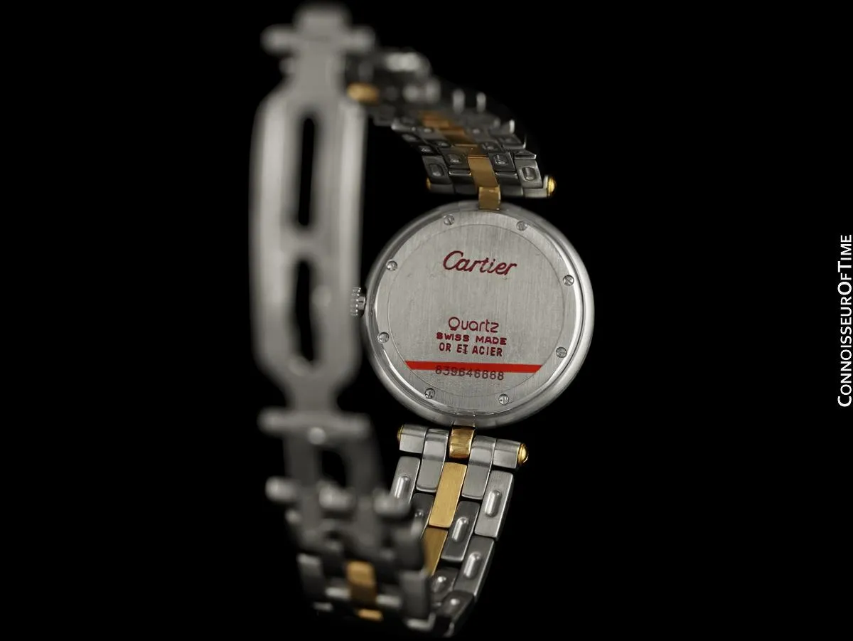 Cartier Panthere (Cougar) VLC Vendome Mens Midsize Stainless Steel & 18K Gold Watch - Box & Papers