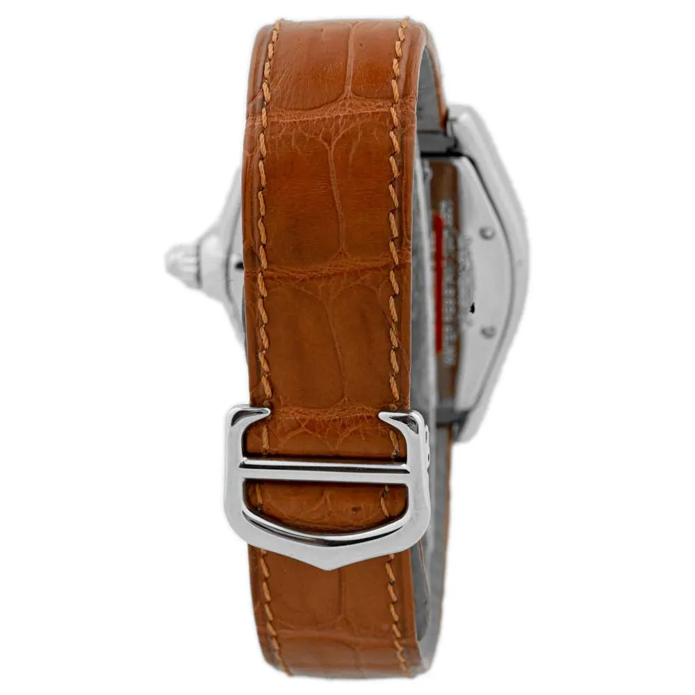 Cartier Roadster Stainless Steel 37mmx44mm Silver Roman Dial Watch Reference #: W62025V3