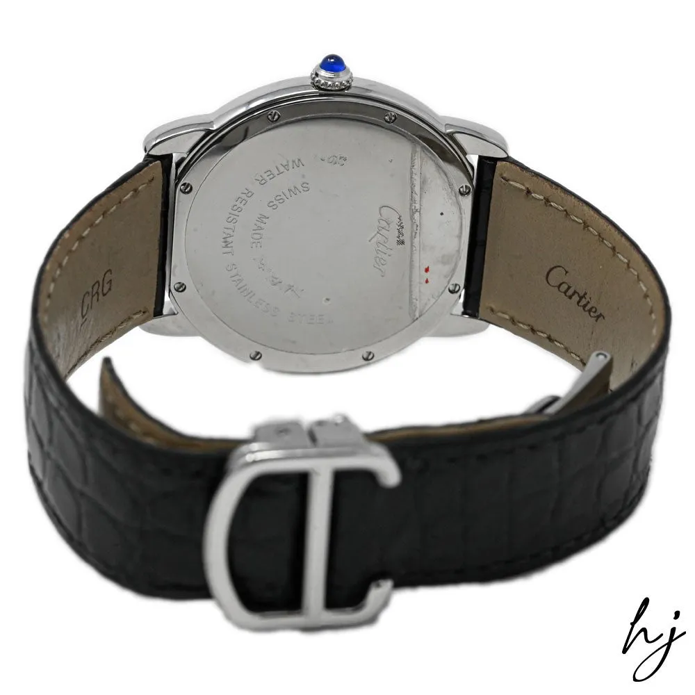 Cartier Ronde Solo Stainless Steel 36mm Silver Roman Dial Watch Reference #: W6700255
