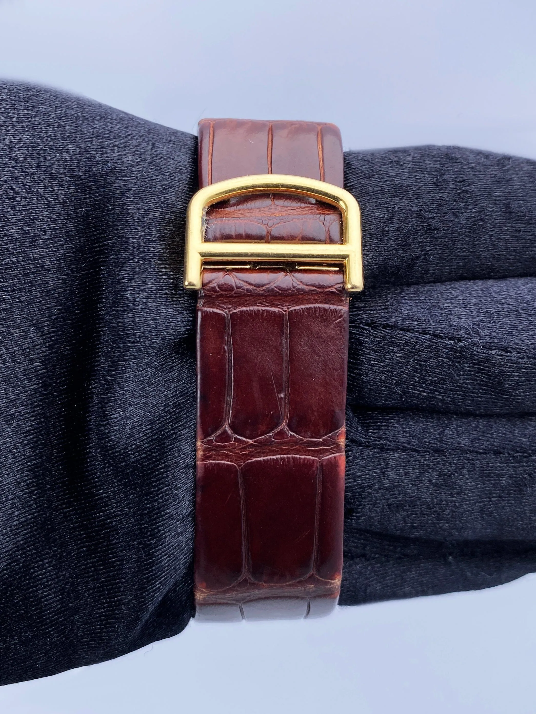 Cartier Santos Dumont W2008751 Large 18k Yellow Gold Mens Watch