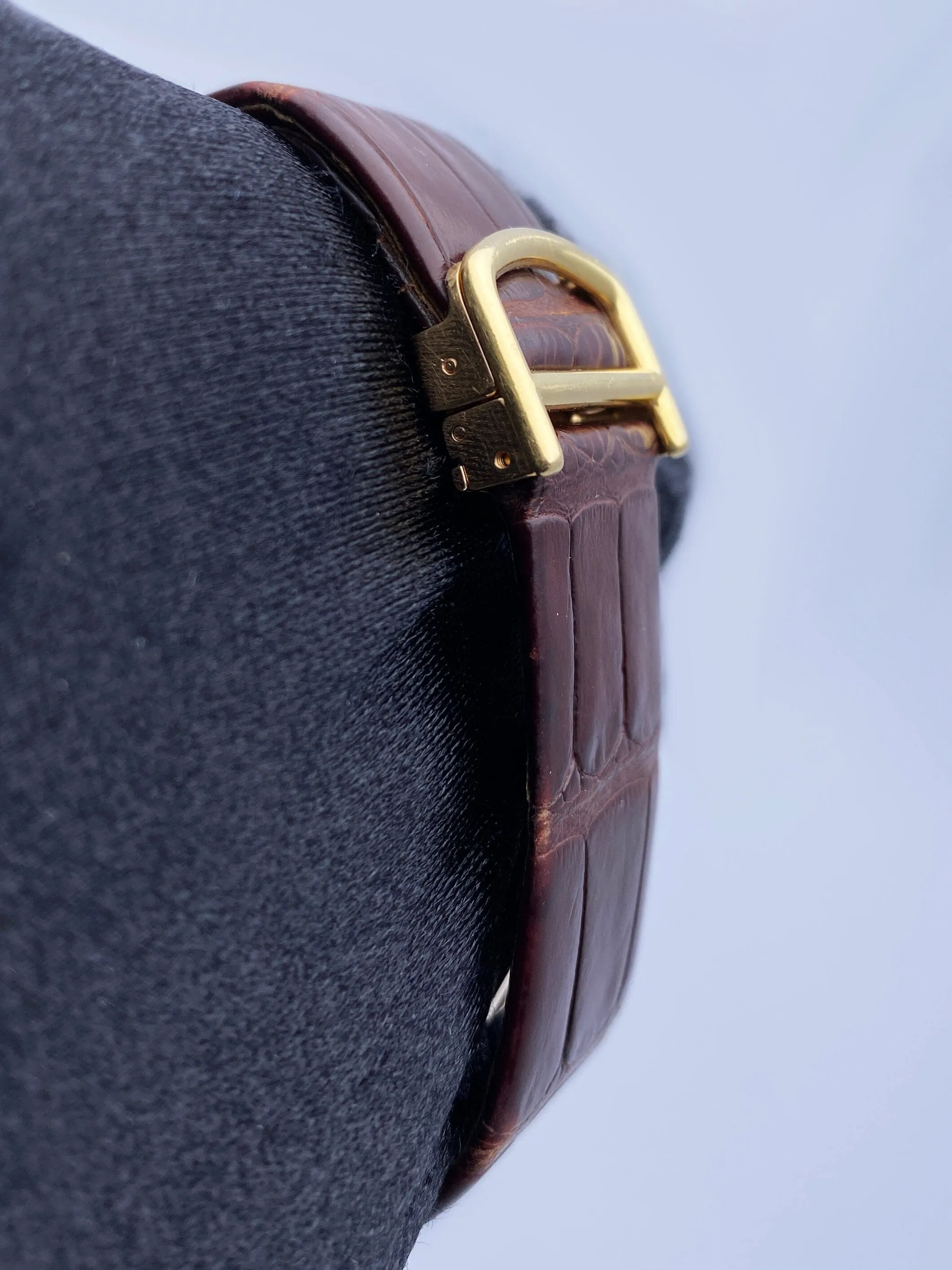 Cartier Santos Dumont W2008751 Large 18k Yellow Gold Mens Watch