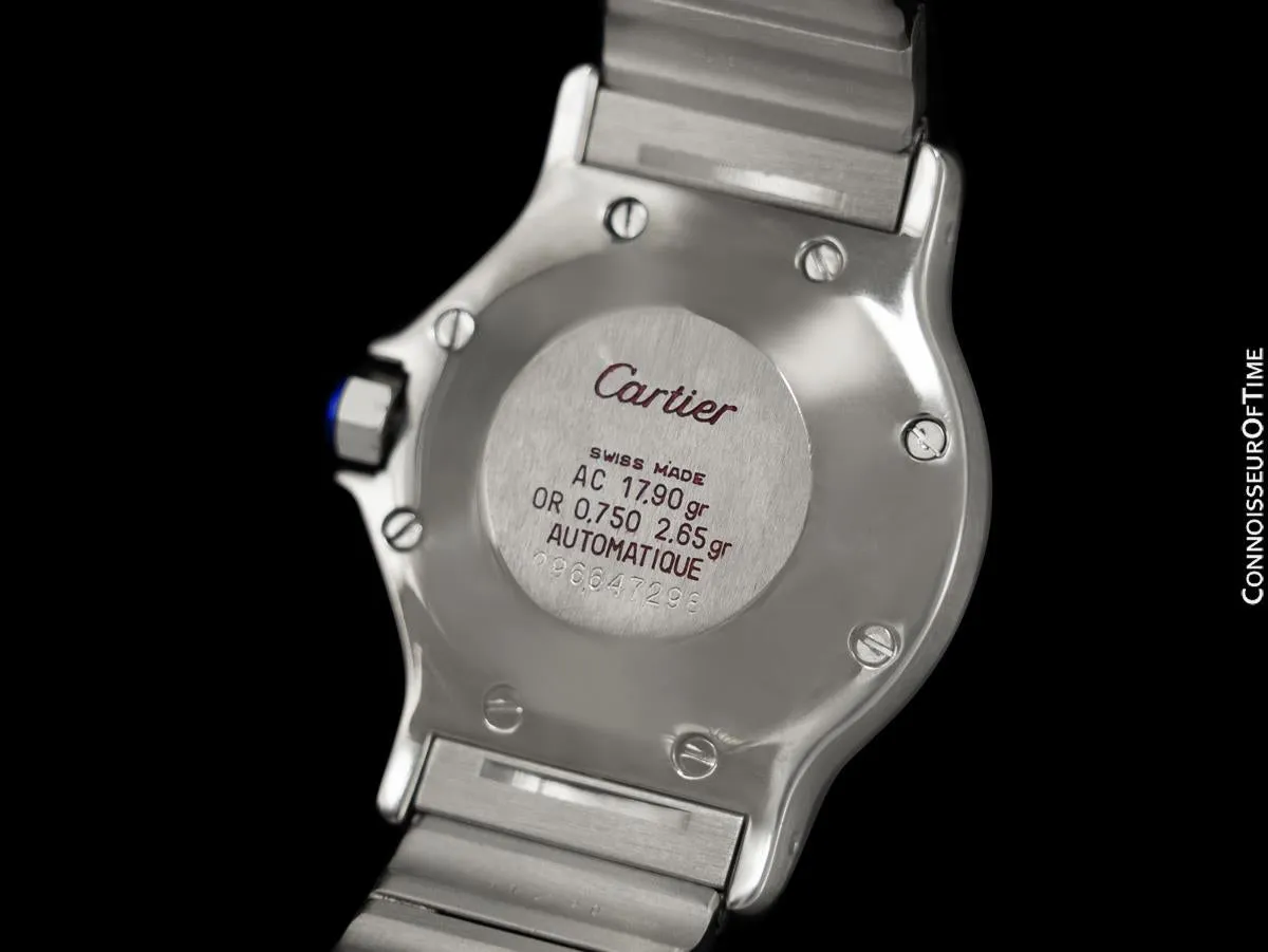 Cartier Santos Octagon Mens Unisex Watch, Automatic - Stainless Steel & 18K Gold