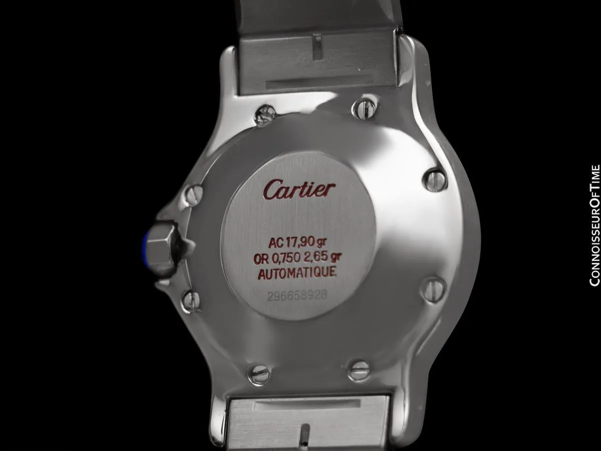 Cartier Santos Octagon Mens Unisex Watch, Automatic - Stainless Steel & 18K Gold